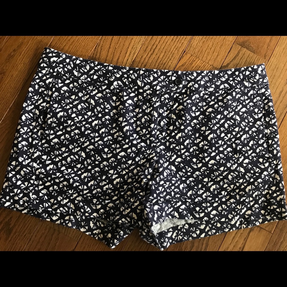 Blue and white shorts